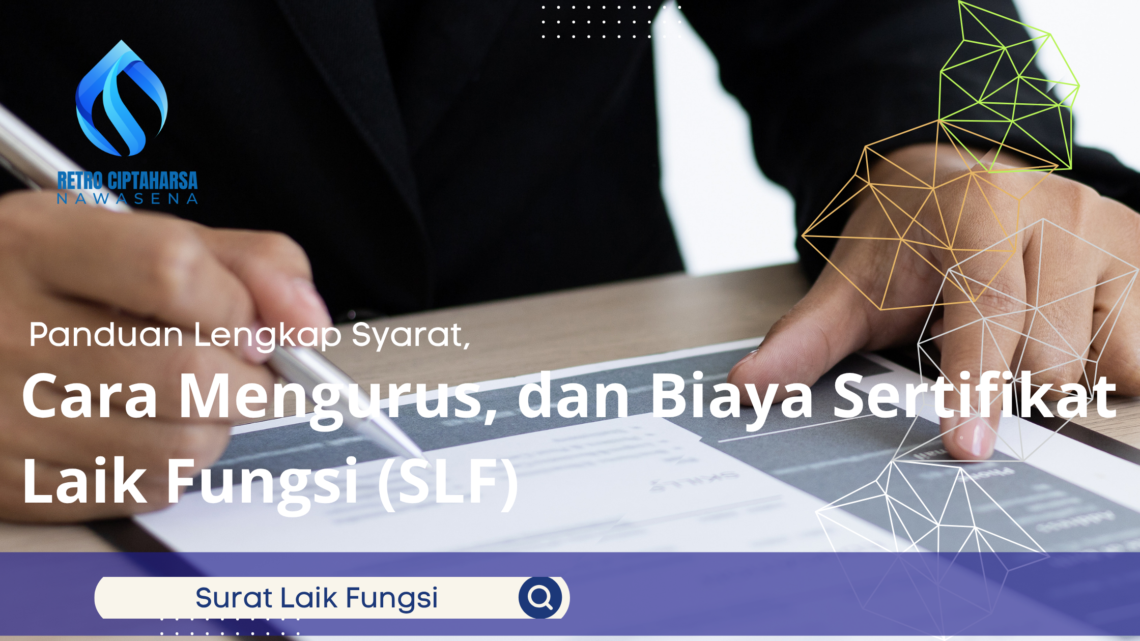 Profesional sedang meninjau dan menandatangani dokumen bisnis dengan dukungan visual grafis digital yang menggambarkan analisis data dan transformasi bisnis.